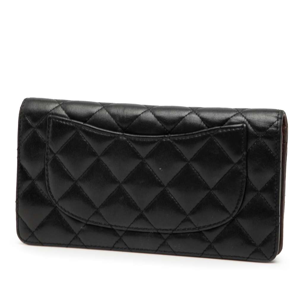 Chanel CC Quilted Lambskin Yen Continental Wallet - 2