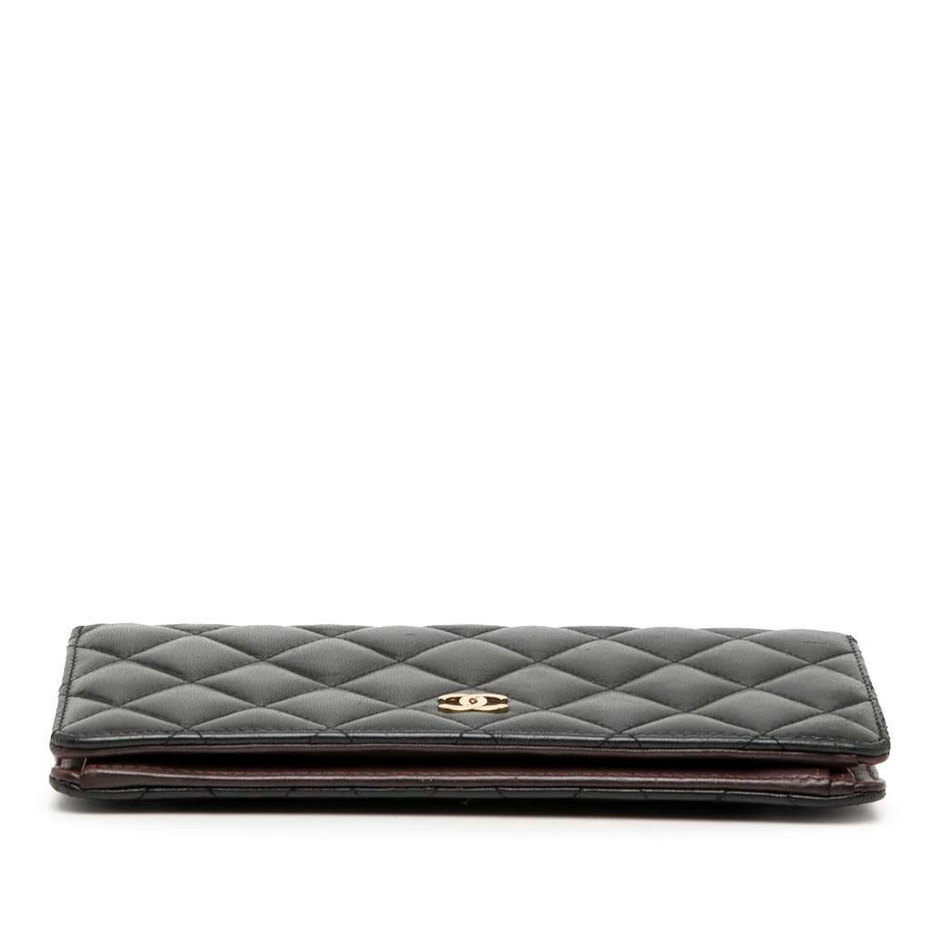 Chanel CC Quilted Lambskin Yen Continental Wallet - 3