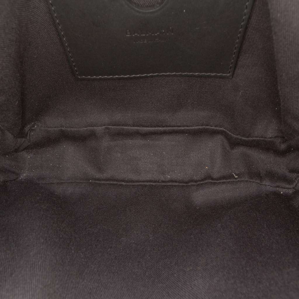 Balmain Monogram Leather Trimmed Jacquard Belt Bag - 4