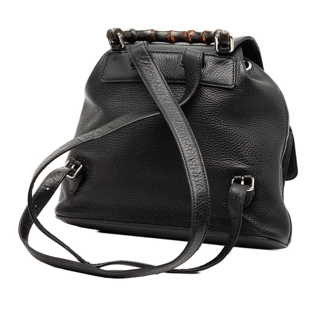 Gucci Leather Bamboo Tassel Backpack - 2