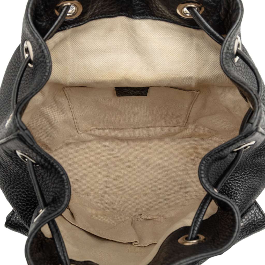 Gucci Leather Bamboo Tassel Backpack - 4