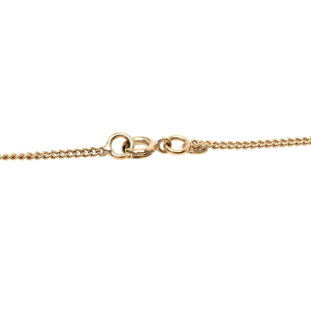 Chanel Gold Plated CC Crystals Pendant Necklace - 2