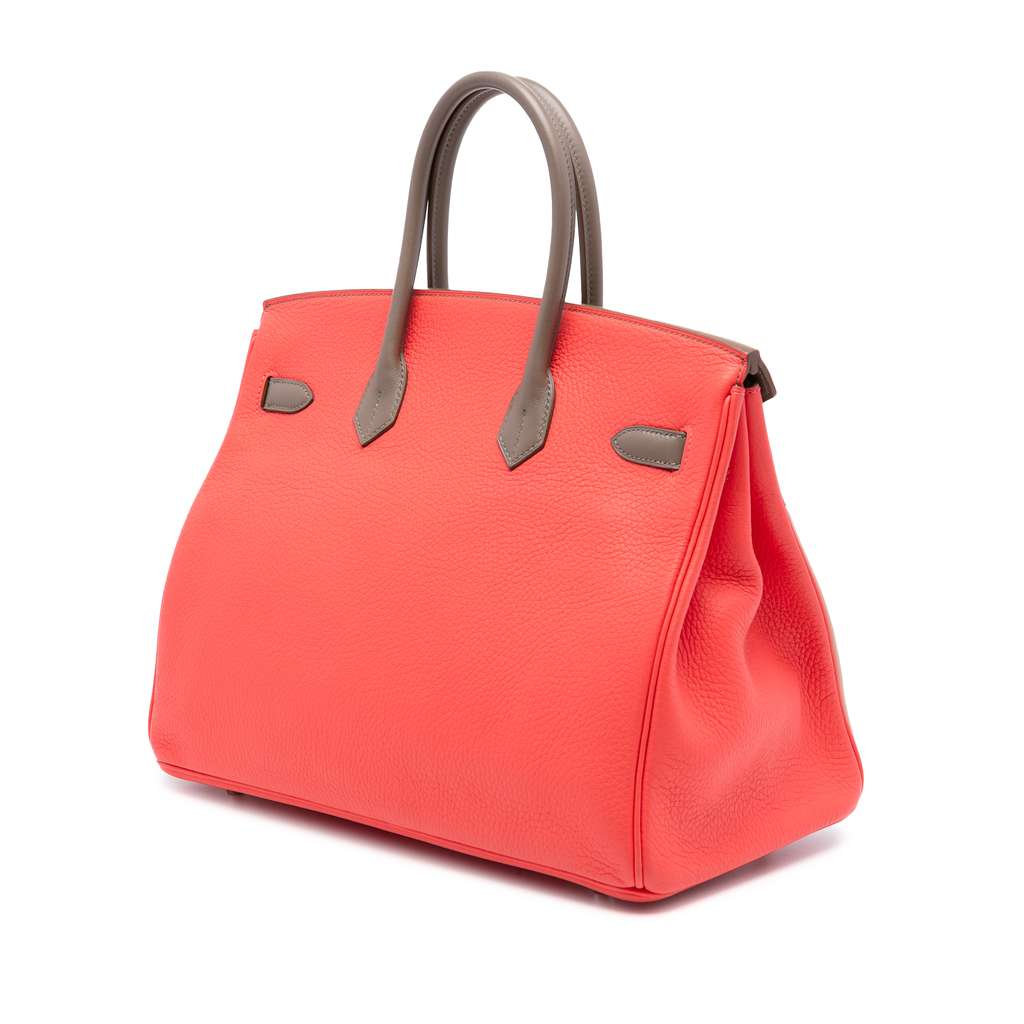 Hermès Tricolor Clemence and Swift Birkin Cascade Retourne 35 - 2