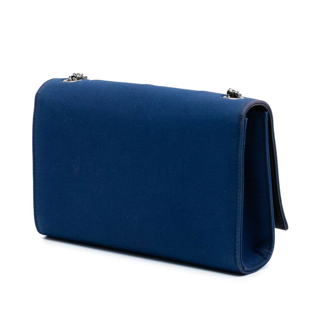 Saint Laurent Small Star Embroidered Canvas Monogram Kate Crossbody - 2