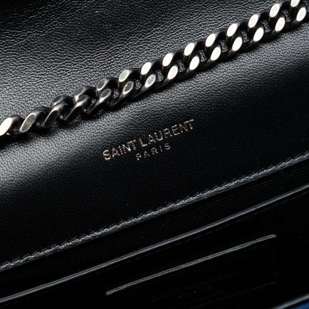 Saint Laurent Small Star Embroidered Canvas Monogram Kate Crossbody - 5