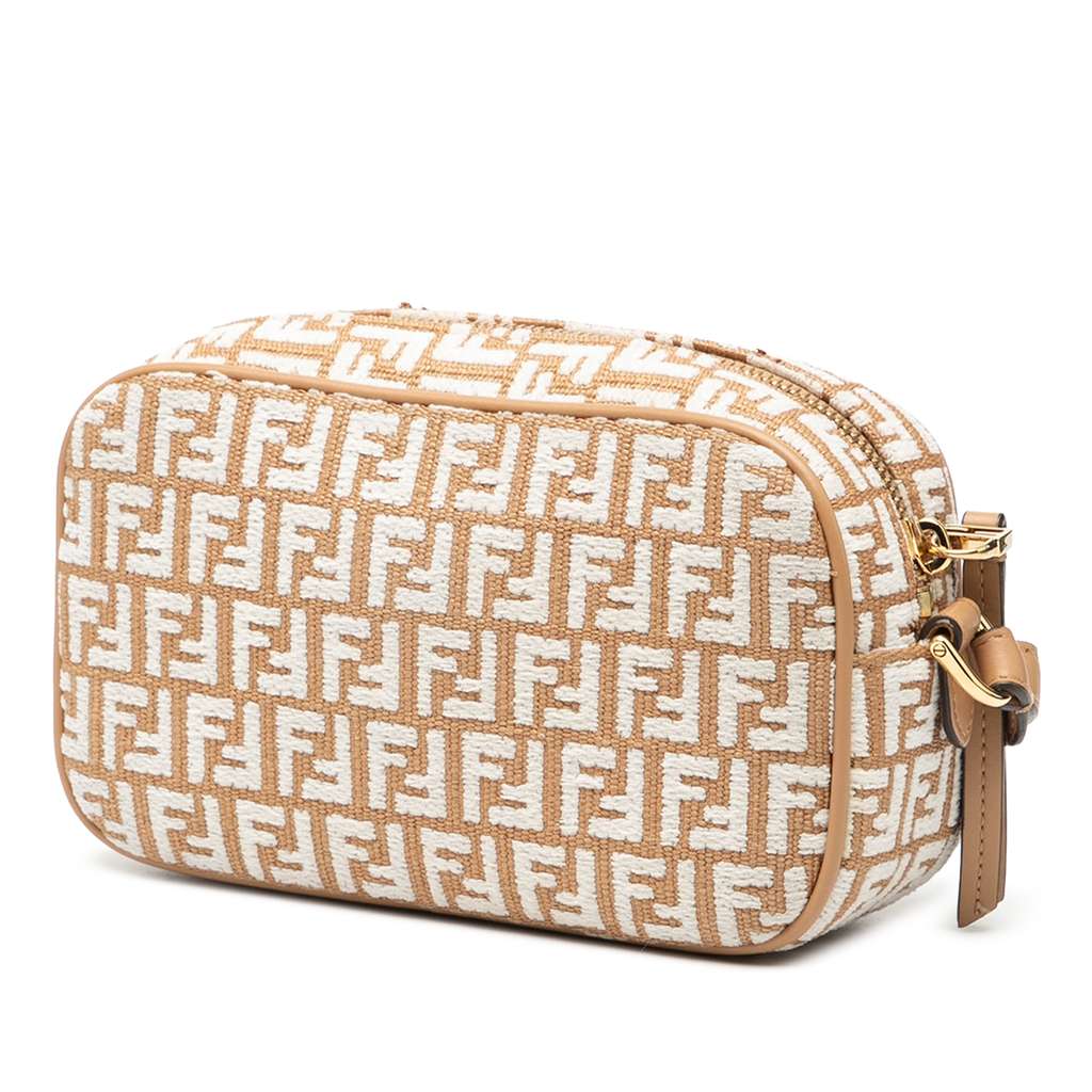 Fendi Mini Raffia FF 1974 Camera Bag - 2