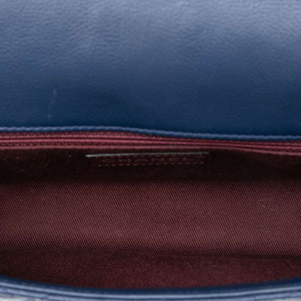 Chanel Small Quilted Iridescent Calfskin and Caviar Daily Carry Flap - 4