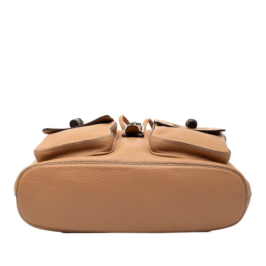 Gucci Leather Bamboo Tassel Backpack - 3