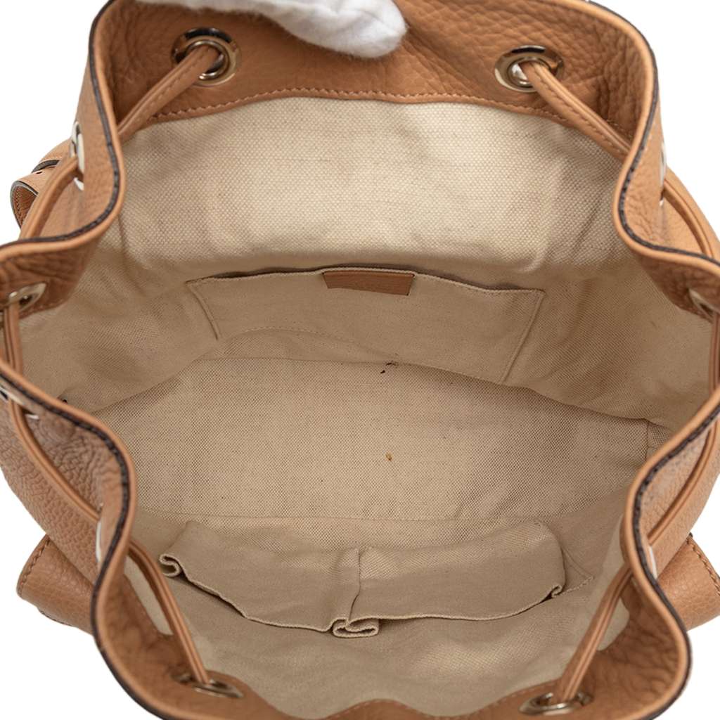 Gucci Leather Bamboo Tassel Backpack - 4