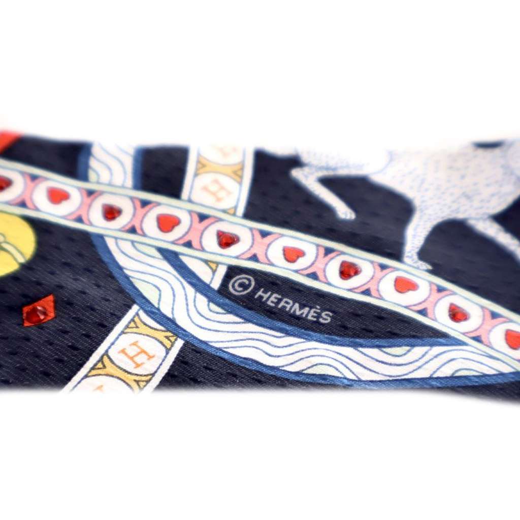 Hermès Dame De Coeur Silk Twilly Scarf - 3