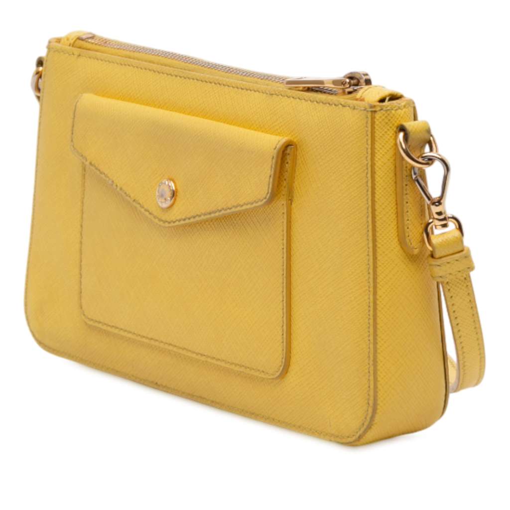 Prada Saffiano Lux Front Pocket Crossbody - 2