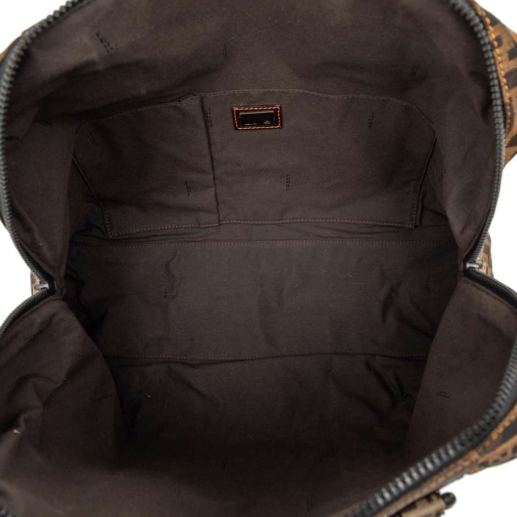 Fendi Large Zucca Canvas Mixed Media Tote - 4