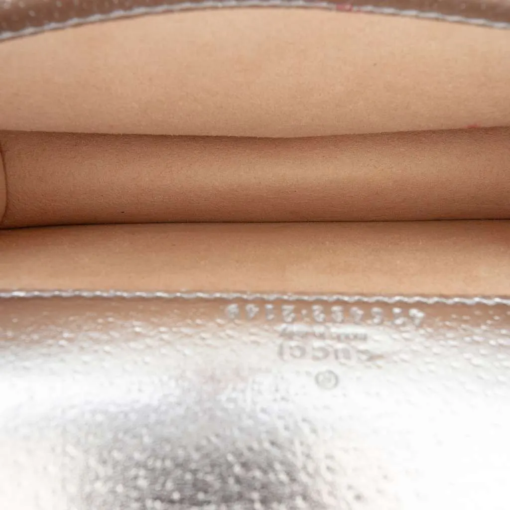 Gucci Mini Leather Dionysus Crossbody Silver Leather Good - Box View