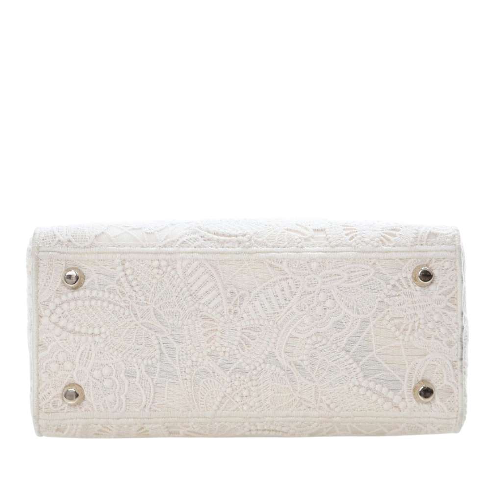 Dior Medium Embroidered Lace 3D Macrame Lady D Lite - 5