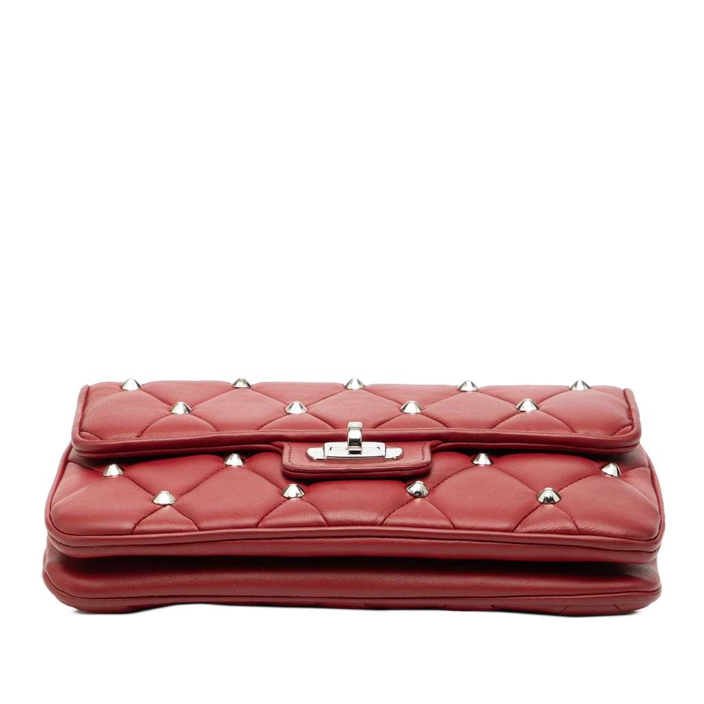 Miu Miu Studded Matelasse Leather Crossbody - 3