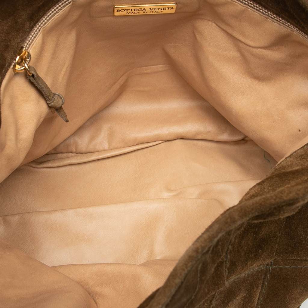 Bottega Veneta Suede Intrecciato Shoulder Bag - 4