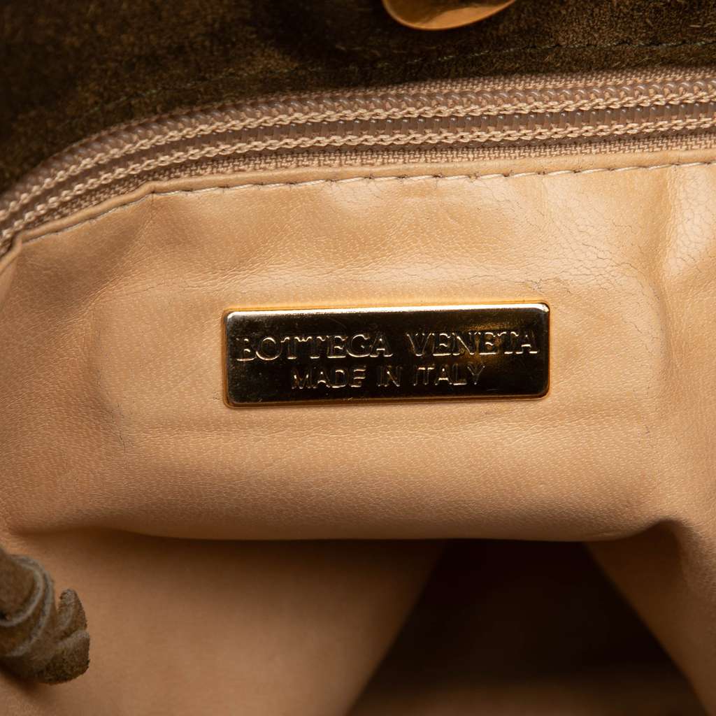 Bottega Veneta Suede Intrecciato Shoulder Bag - 5