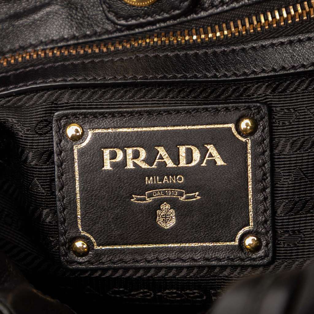 Prada Tessuto Logo Bow Satchel - 5