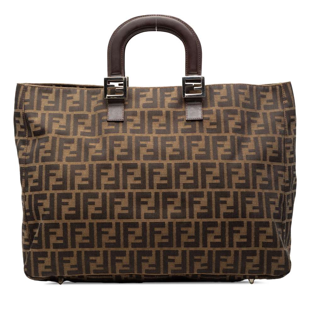 Fendi Large Zucca Canvas Twins Tote