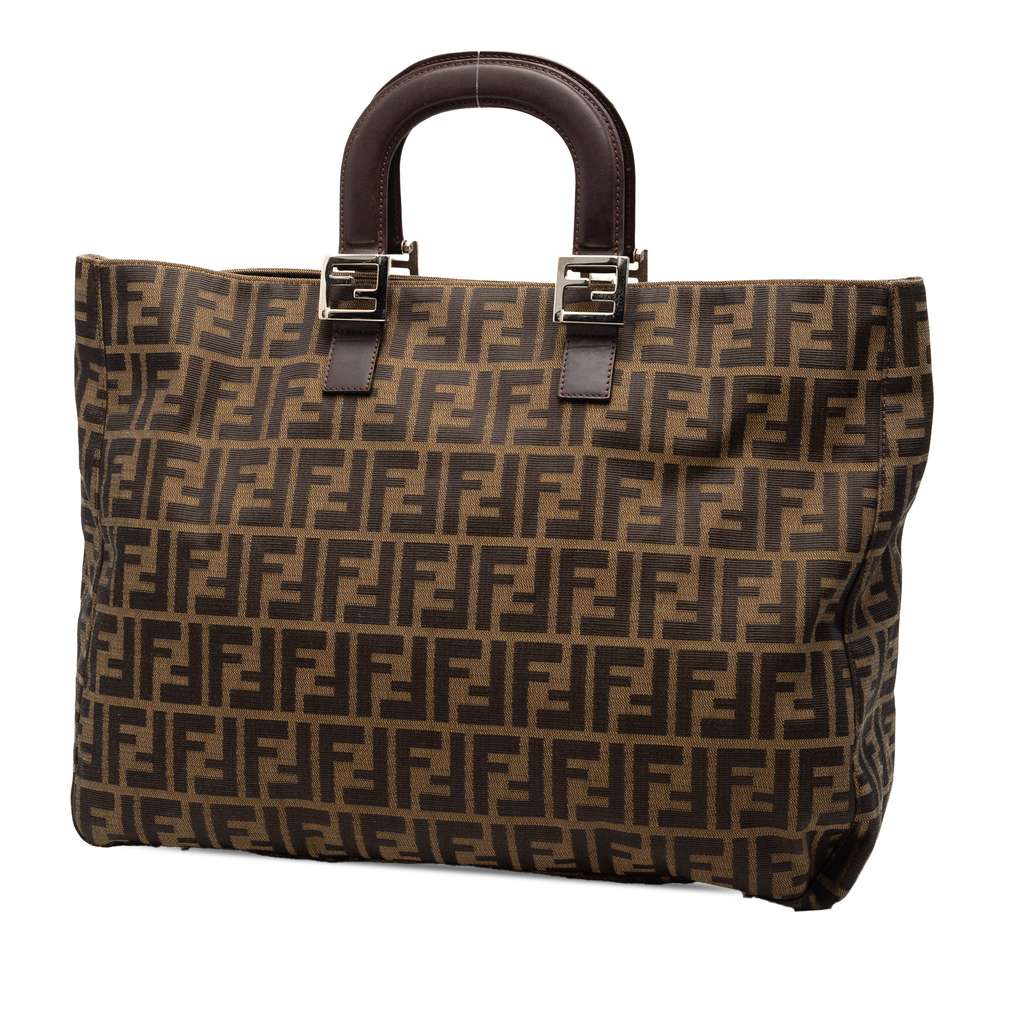 Fendi Large Zucca Canvas Twins Tote - 2