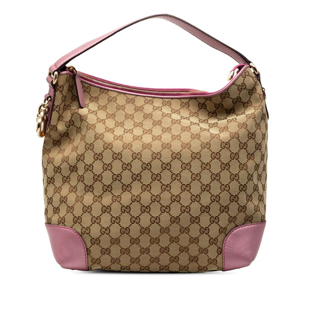 Gucci GG Canvas Heart Bit Shoulder Bag