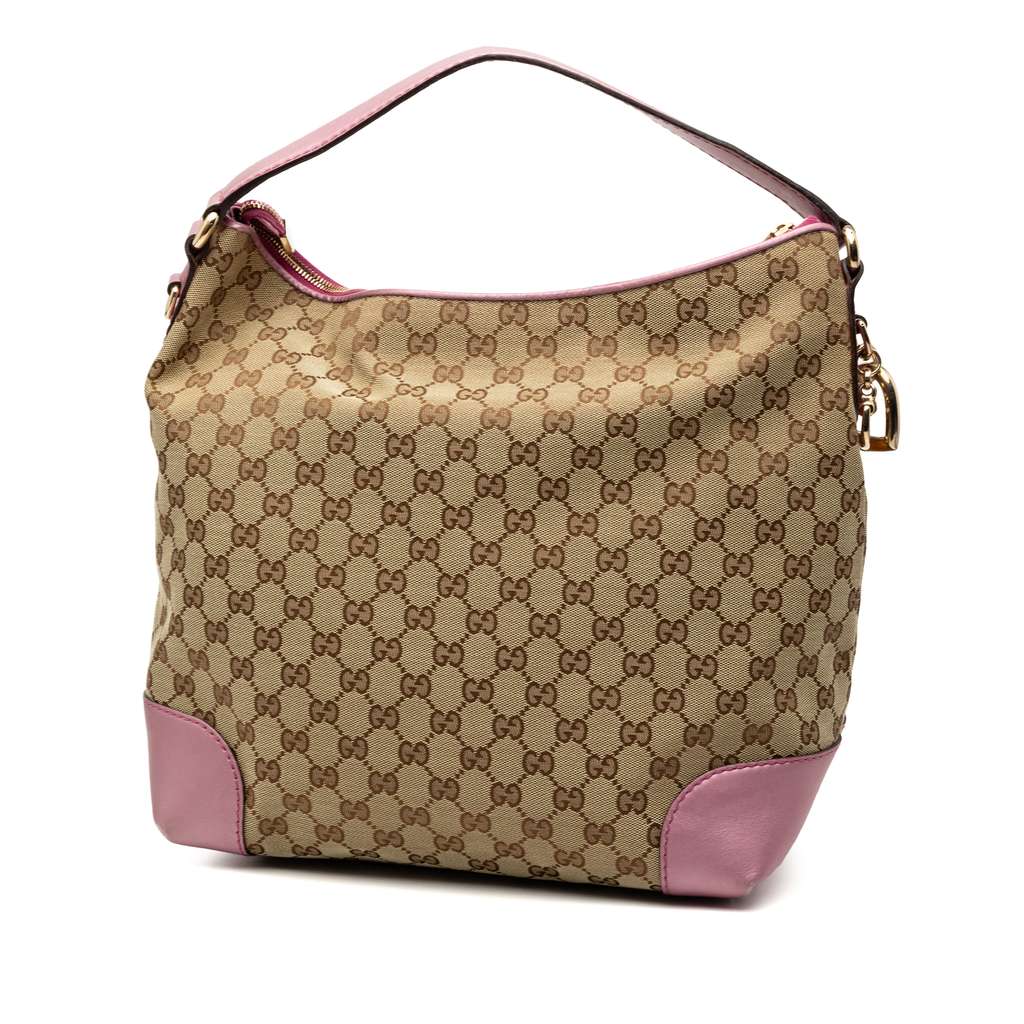 Gucci GG Canvas Heart Bit Shoulder Bag - 2
