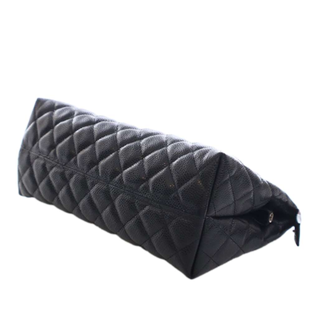 Chanel CC Quilted Caviar Toiletry Pouch - 5