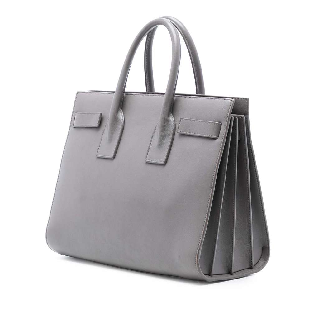 Saint Laurent Small Leather Sac De Jour Satchel - 2