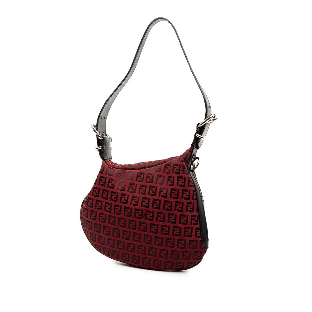 Fendi Zucchino Canvas Oyster Hobo - 2
