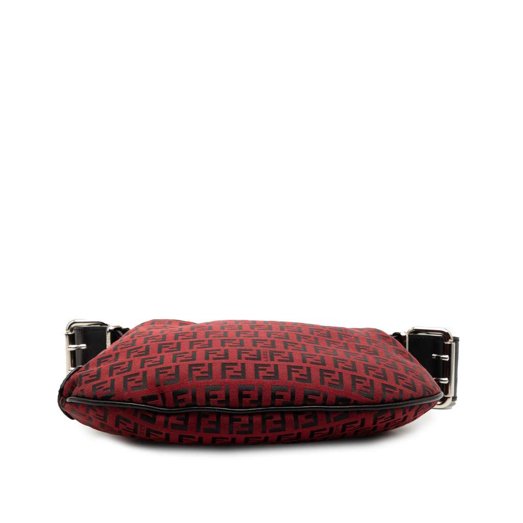 Fendi Zucchino Canvas Oyster Hobo - 3