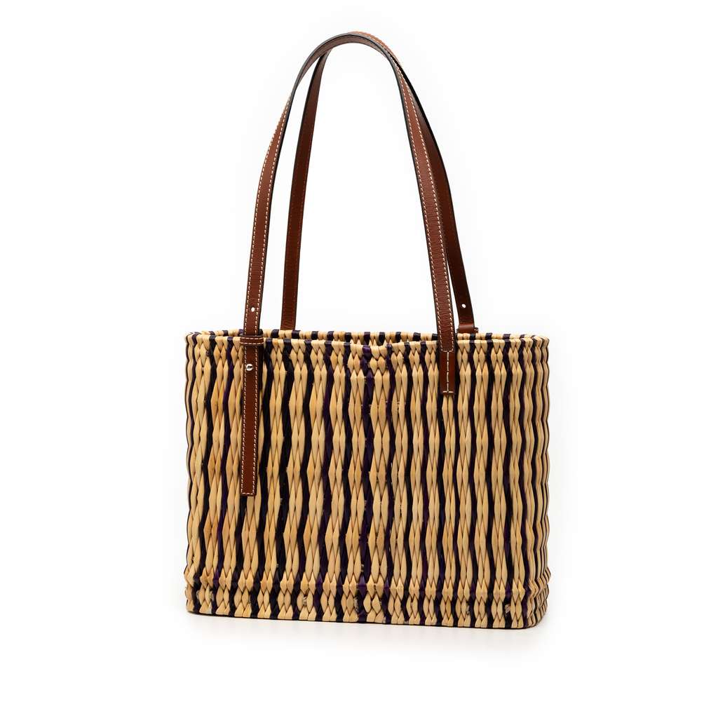 Loewe Raffia Square Basket Tote - 2