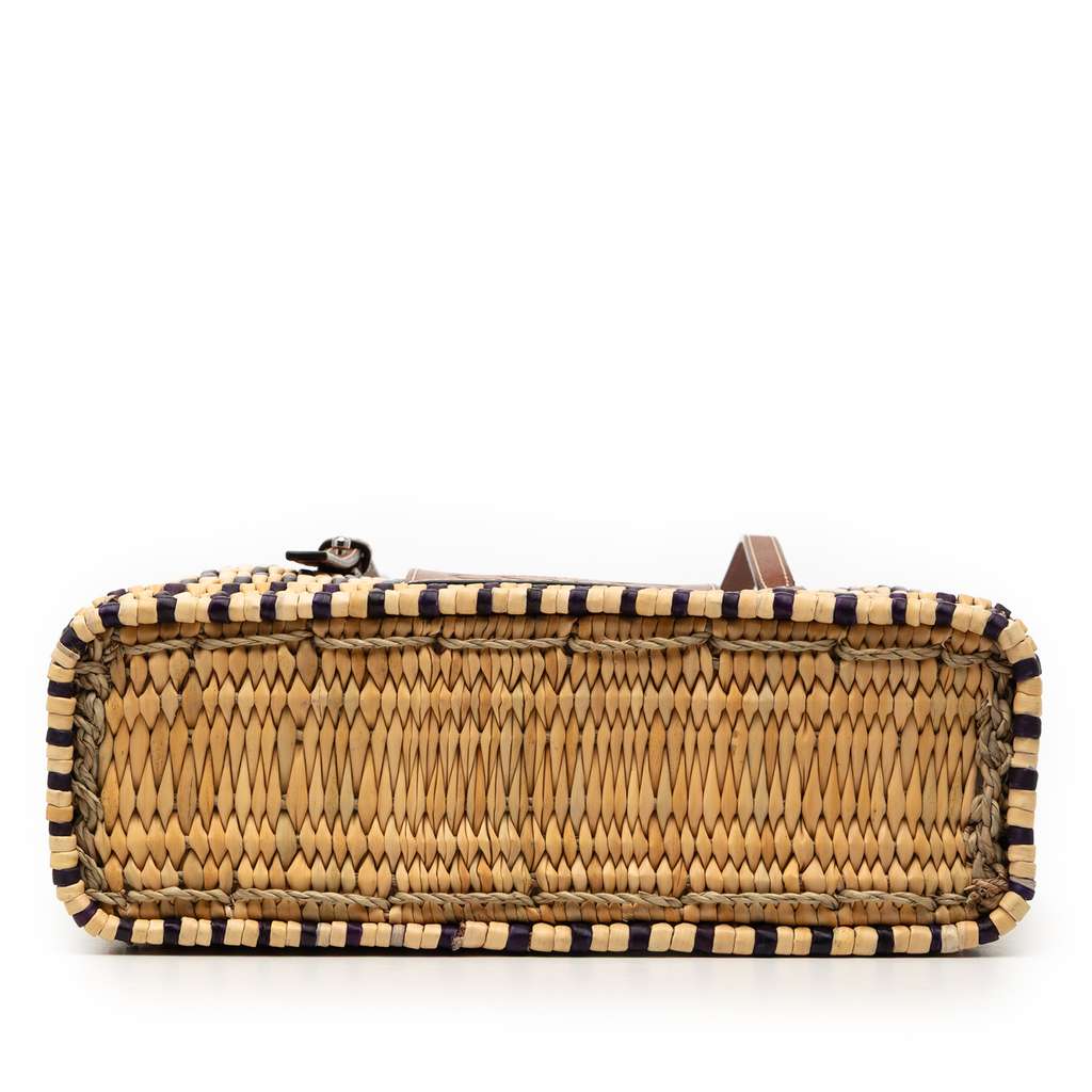 Loewe Raffia Square Basket Tote - 3