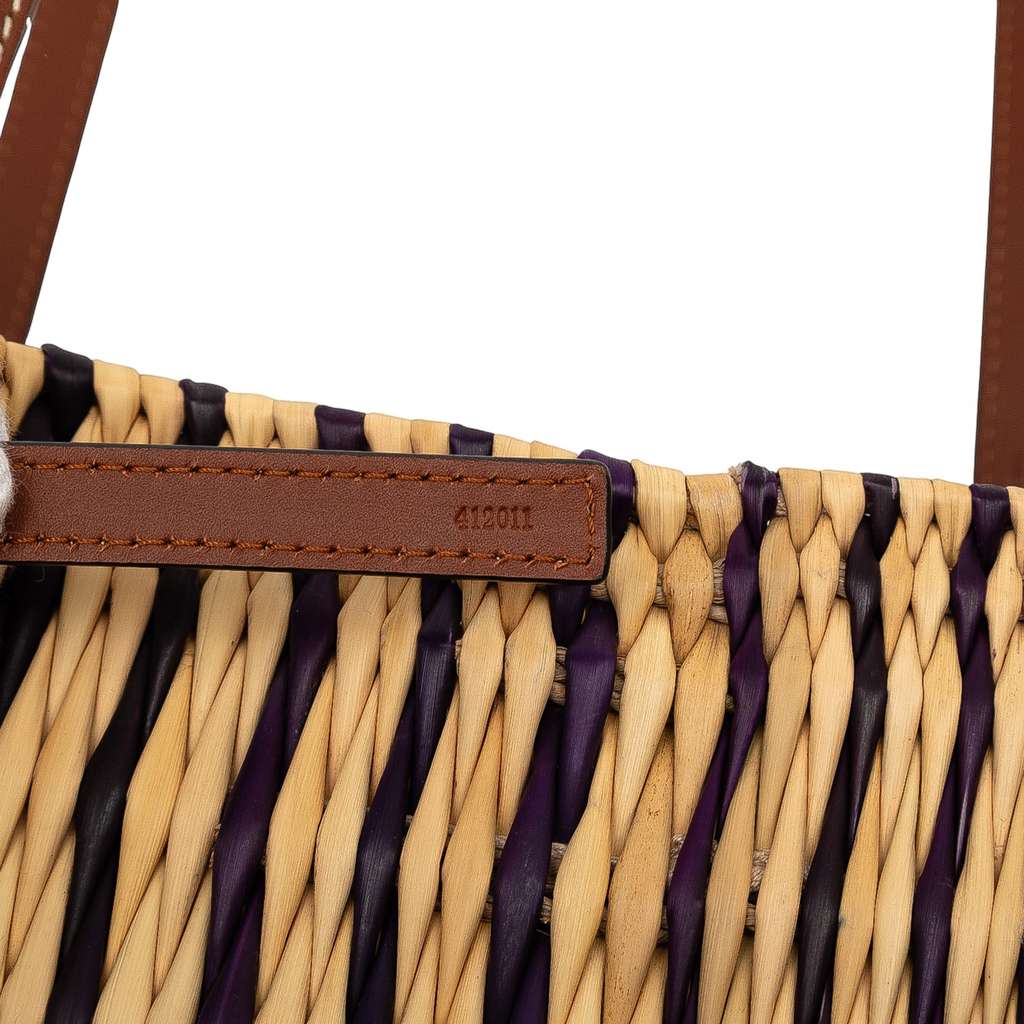 Loewe Raffia Square Basket Tote - 5