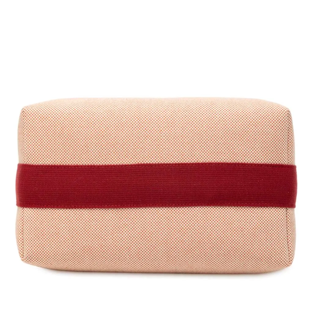Hermès Large Canvas Bride A Brac Cabriole Case Orange Canvas Very good - Inside View