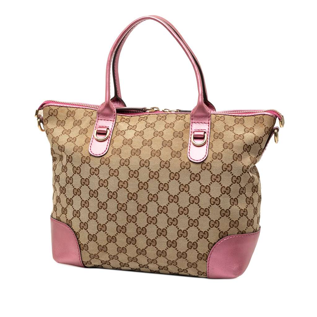 Gucci GG Canvas Heart Bit Satchel - 2