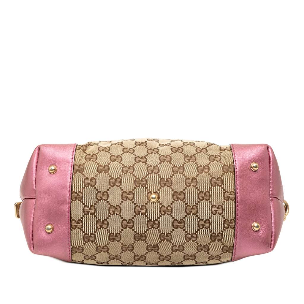 Gucci GG Canvas Heart Bit Satchel - 3
