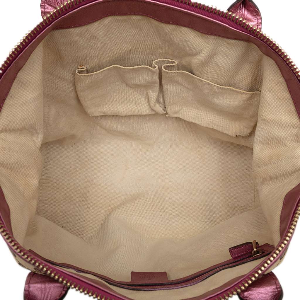 Gucci GG Canvas Heart Bit Satchel - 4