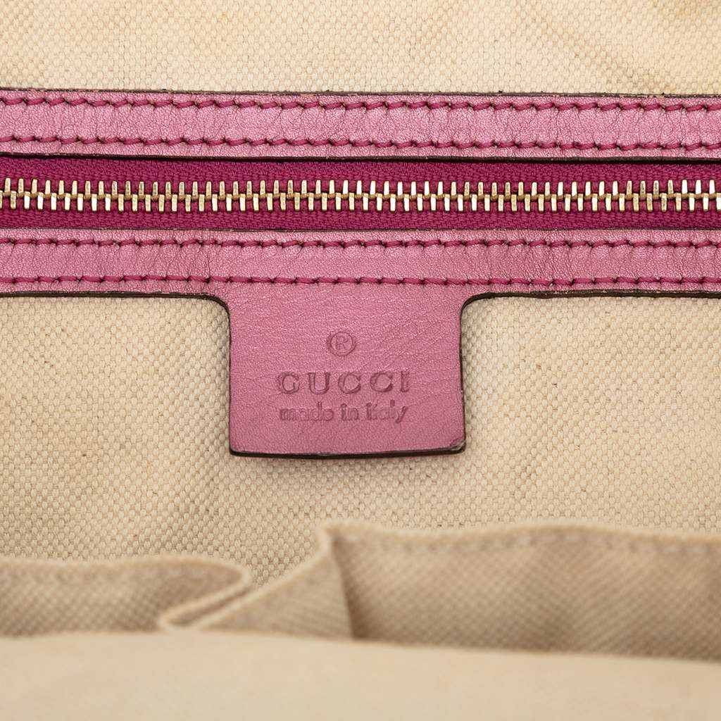 Gucci GG Canvas Heart Bit Satchel - 5