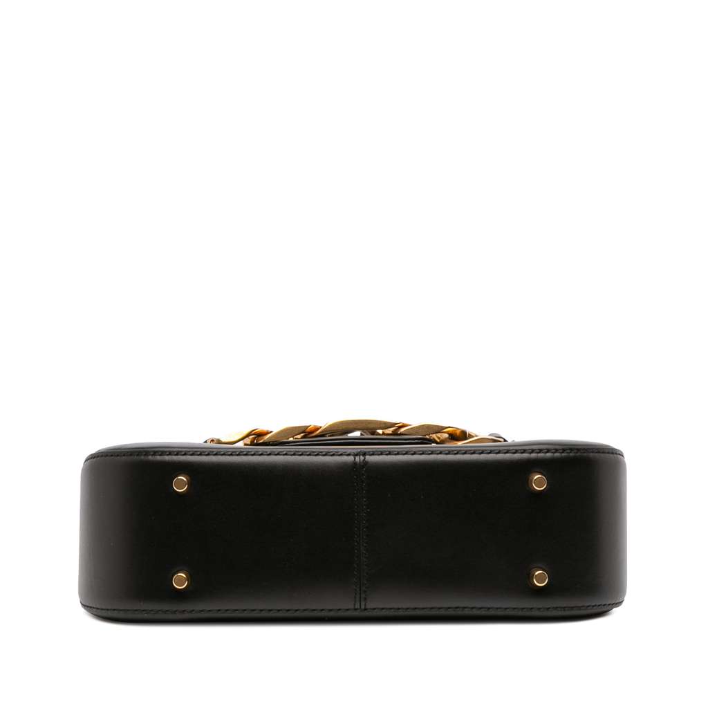 Valentino Medium Leather Vlogo Chain Shoulder Bag - 3