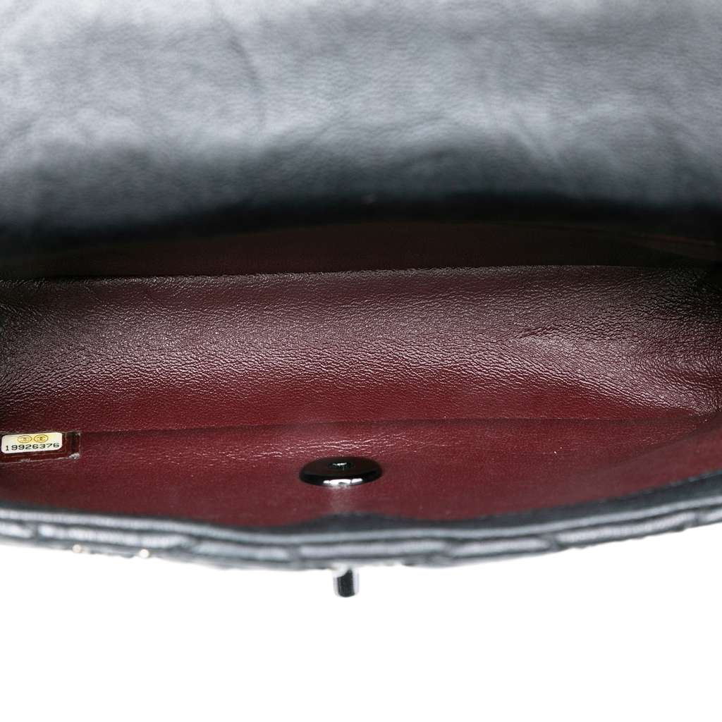 Chanel Small Quilted Distressed Calfskin Studded Metal Beauty Flap - 4