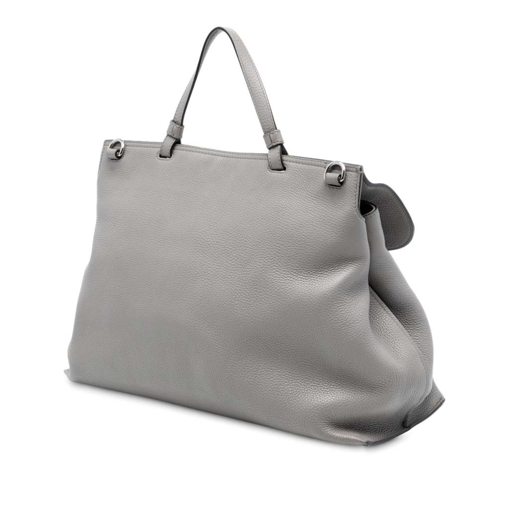 Gucci Large Leather Bamboo Daily Satchel - 2