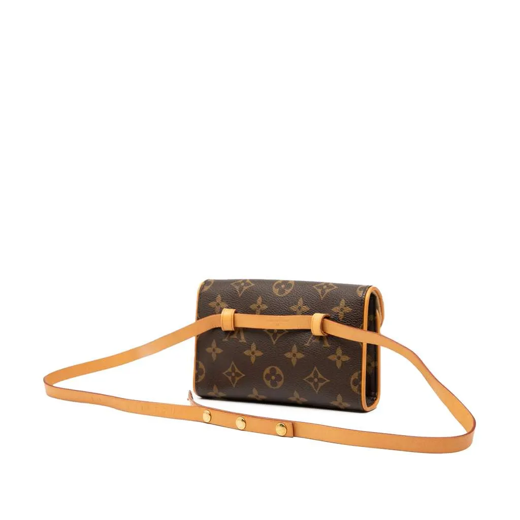 Louis Vuitton Monogram Pochette Florentine Brown Very good - Back View