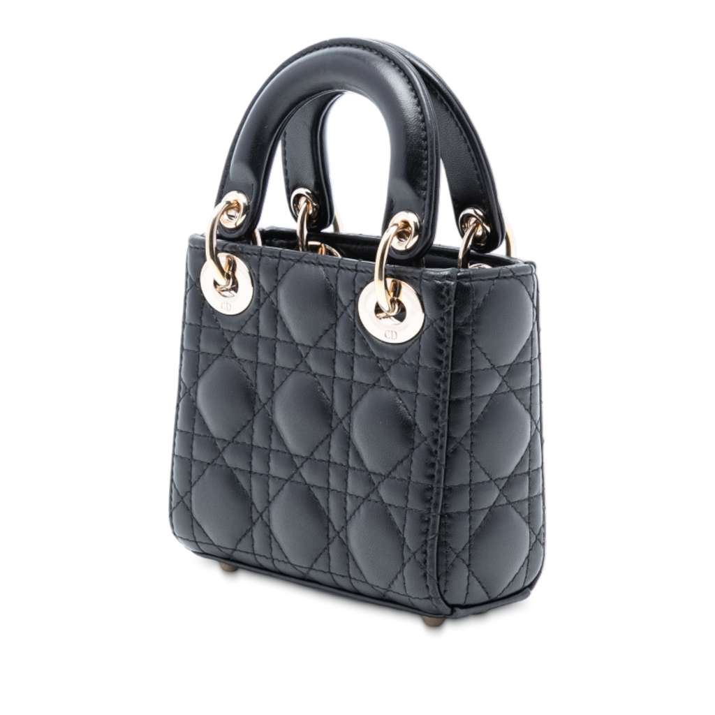 Dior Micro Lambskin Cannage Lady Dior - 2