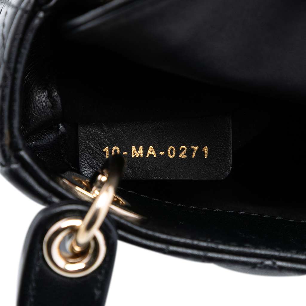 Dior Micro Lambskin Cannage Lady Dior - 5