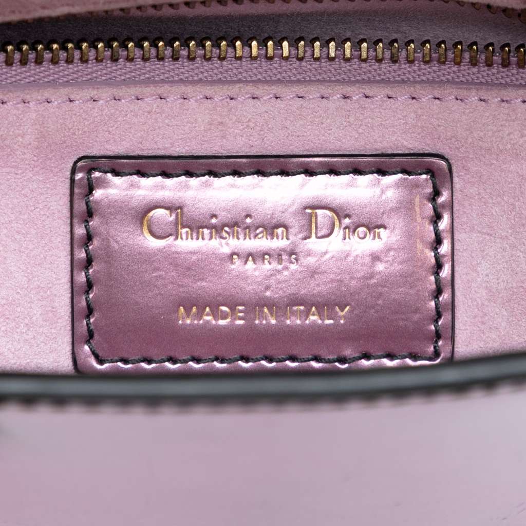 Dior Mini Metallic Patent Lady Dior - 5