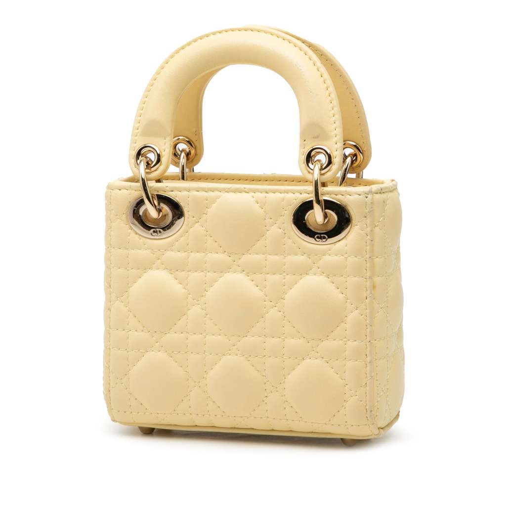 Dior Micro Lambskin Cannage Lady Dior - 2