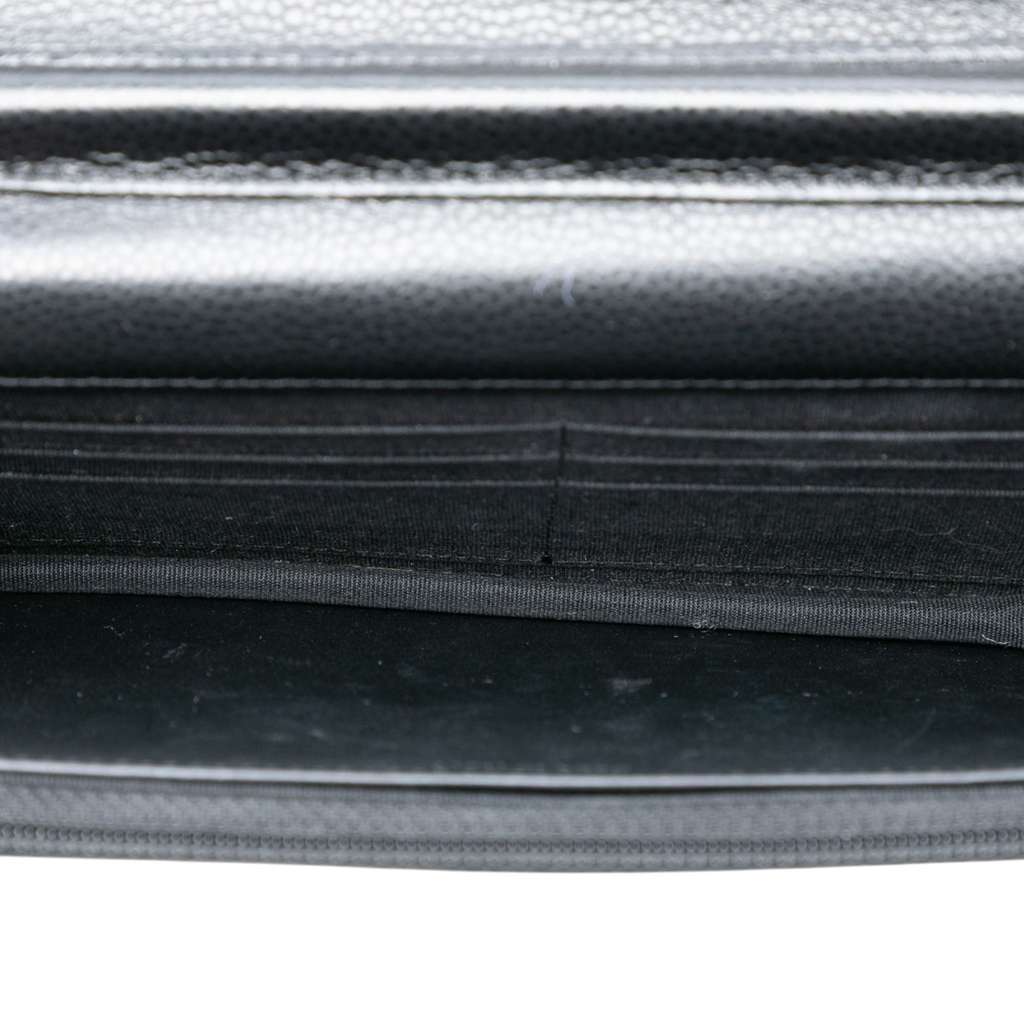 Chanel CC Quilted Caviar Wallet on Chain - 4