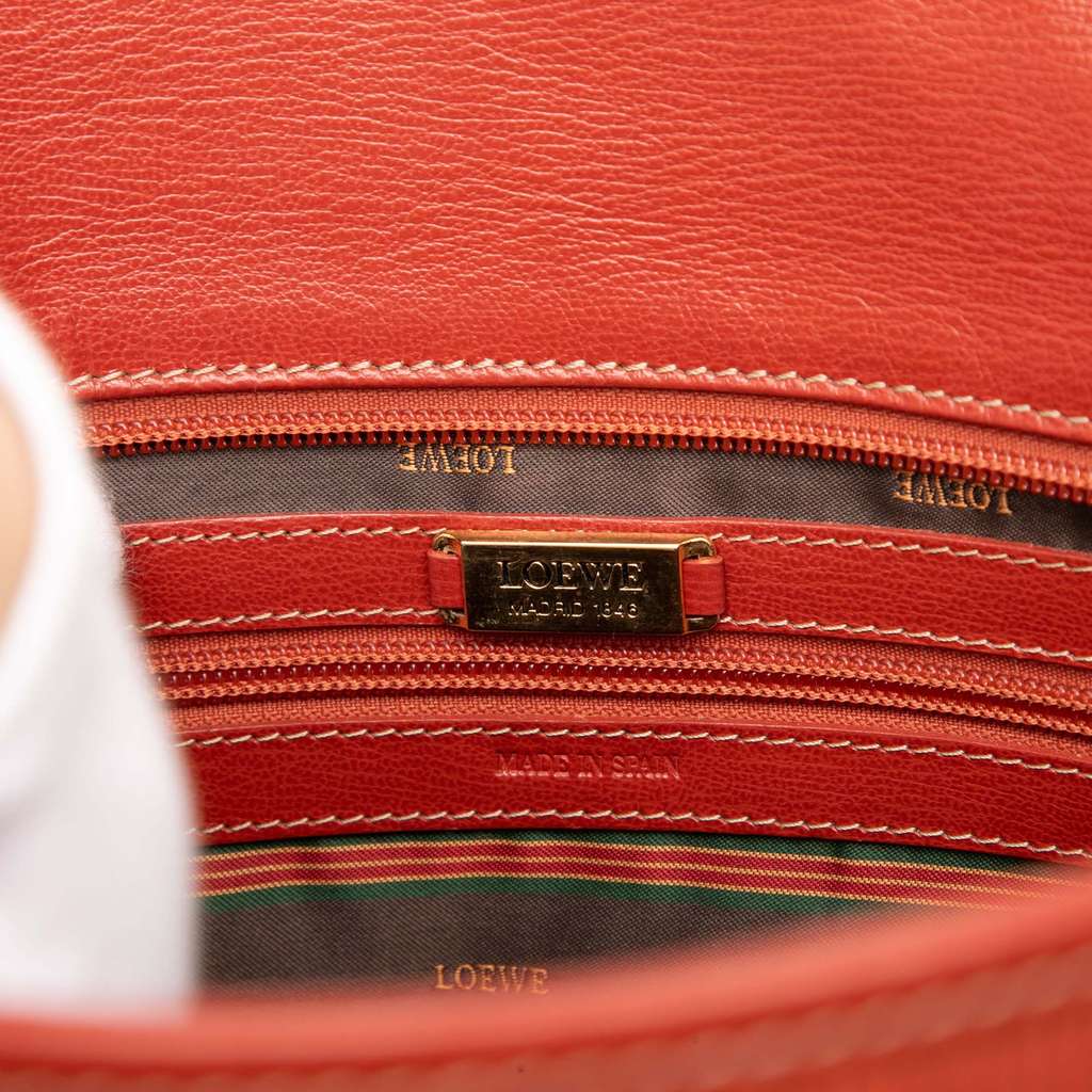 Loewe Leather Velazquez Twist Shoulder Bag - 5