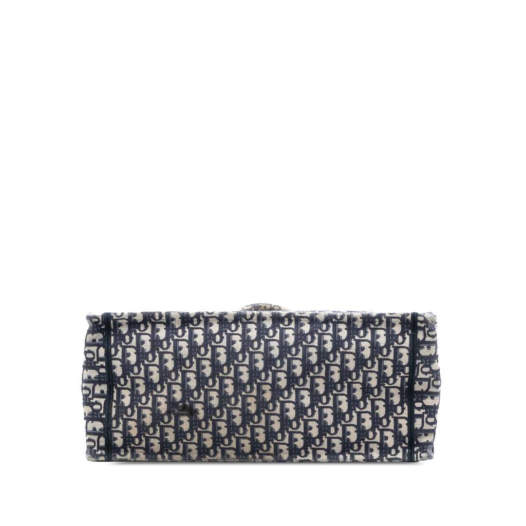 Dior Large Oblique Embroidered Canvas Book Tote - 3
