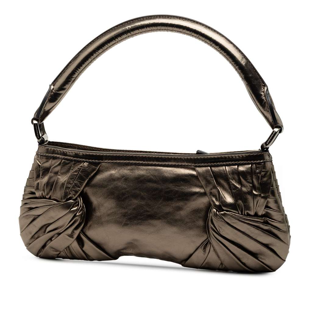 Burberry Metallic Leather Sling Knot Shoulder Bag - 2